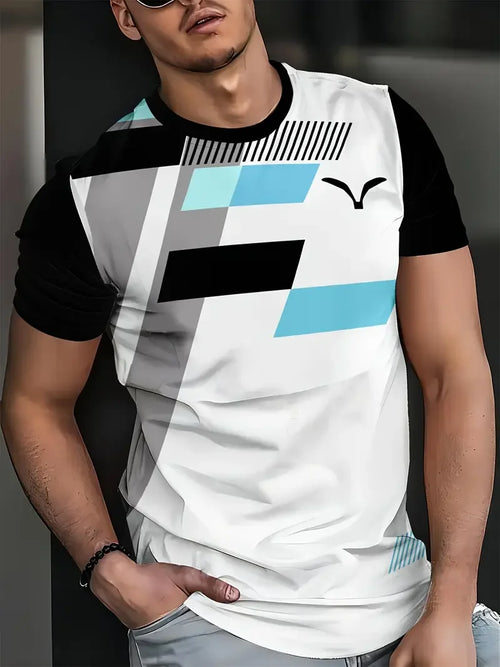 Men's 3D Print T-Shirt | Short Sleeve Graphic Tee | S-XL